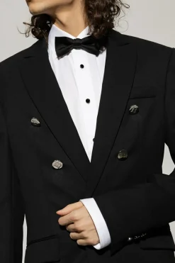 Dsquared2 CZARNY Jedwabna mucha