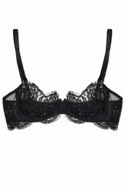 Dsquared2 CZARNY Koronkowy biustonosz