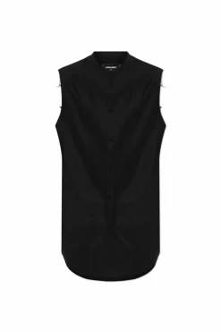 Dsquared2 CZARNY Koszula bez rękawów