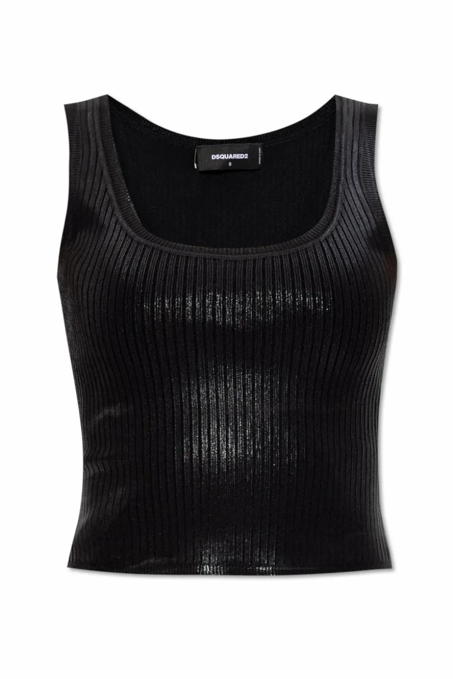 Dsquared2 CZARNY Krótki top