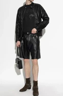 Dsquared2 CZARNY Kurtka z dekoracyjnym wykończeniem