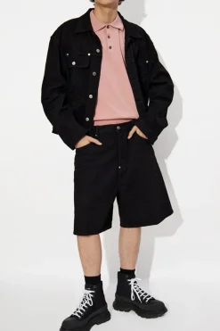 Dsquared2 CZARNY Kurtka jeansowa