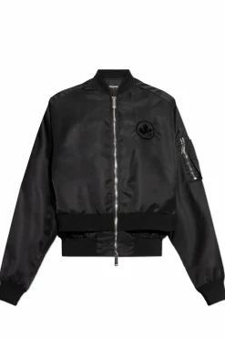 Dsquared2 CZARNY Kurtka typu `bomber` z efektem `vintage`
