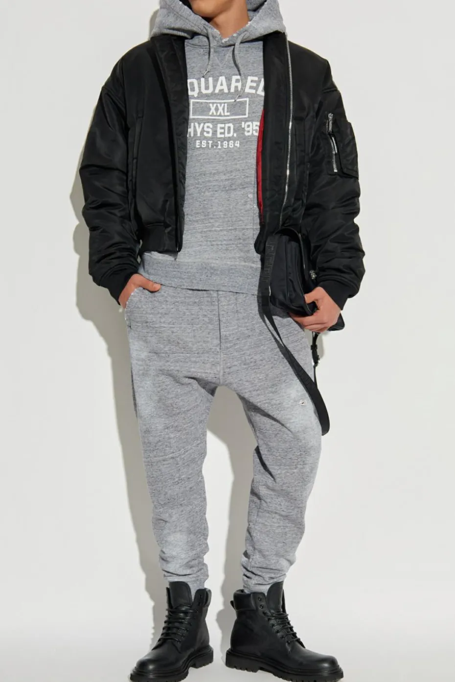 Dsquared2 CZARNY Kurtka typu `bomber`