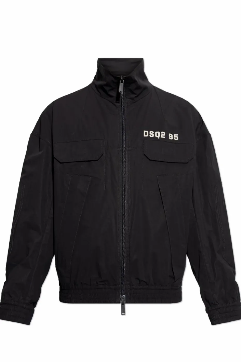 Dsquared2 CZARNY Kurtka z nadrukowanym logo