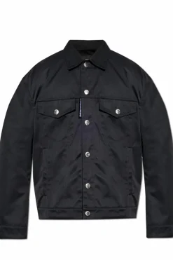 Dsquared2 CZARNY Kurtka z logo