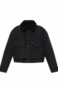 Dsquared2 CZARNY Kurtka z kołnierzem