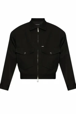 Dsquared2 CZARNY Kurtka z kieszeniami