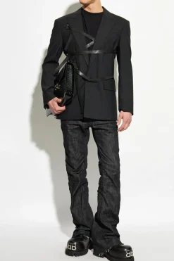 Dsquared2 CZARNY Marynarka z paskami