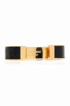 Dsquared2 CZARNY Mosiężna bransoleta