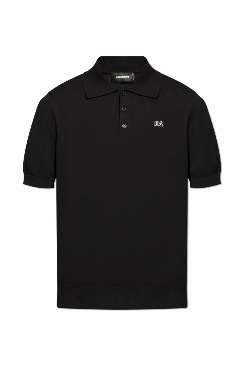 Dsquared2 CZARNY Polo z logo
