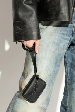 Dsquared2 CZARNY Portfel na pasku