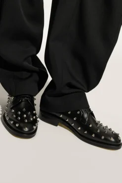 Dsquared2 CZARNY Skórzane buty z ćwiekami