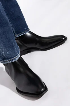 Dsquared2 CZARNY Skórzane buty