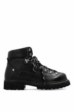 Dsquared2 CZARNY Skórzane buty za kostkę ‘Canadian’