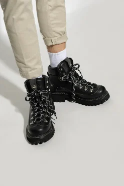 Dsquared2 CZARNY Skórzane buty za kostkę ‘Canadian’