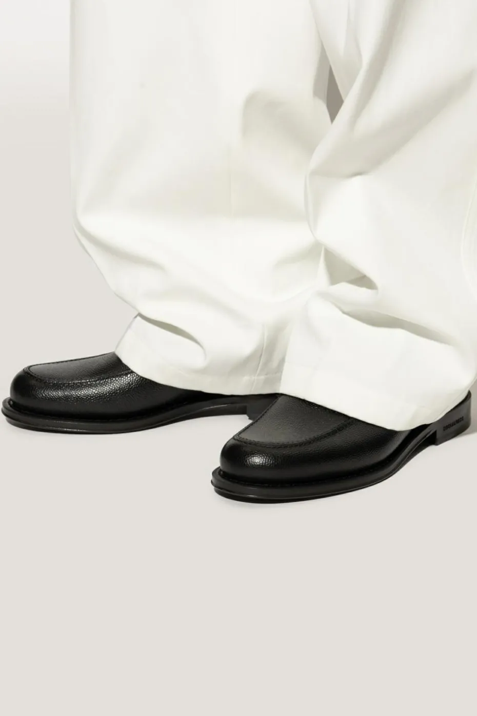 Dsquared2 CZARNY Skórzane buty