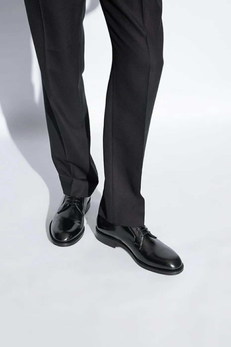 Dsquared2 CZARNY Skórzane buty typu ‘derby’