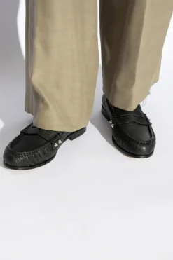 Dsquared2 CZARNY Skórzane buty