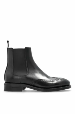 Dsquared2 CZARNY Skórzane botki