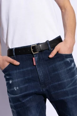 Dsquared2 CZARNY Skórzany pasek