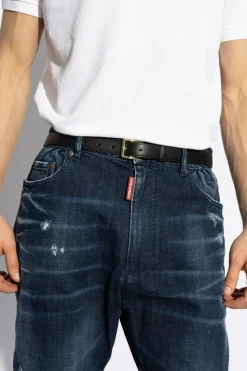 Dsquared2 CZARNY Skórzany pasek