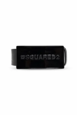 Dsquared2 CZARNY Skórzany pasek