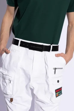 Dsquared2 CZARNY Skórzany pasek