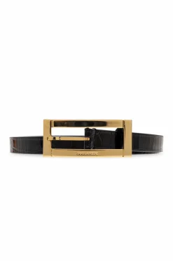 Dsquared2 CZARNY Skórzany pasek