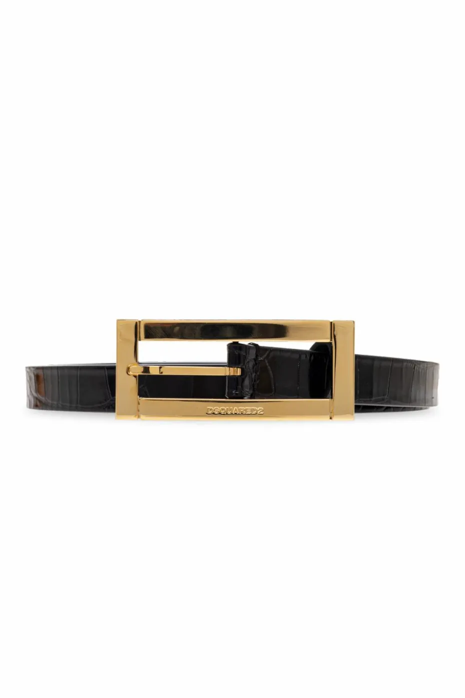 Dsquared2 CZARNY Skórzany pasek