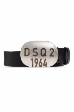 Dsquared2 CZARNY Skórzany pasek