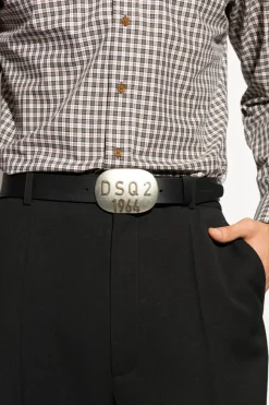 Dsquared2 CZARNY Skórzany pasek