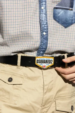 Dsquared2 CZARNY Skórzany pasek