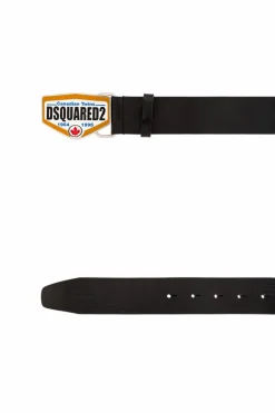 Dsquared2 CZARNY Skórzany pasek