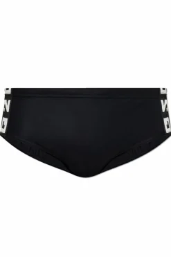Dsquared2 CZARNY Slipy kąpielowe z logo