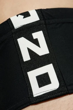 Dsquared2 CZARNY Slipy kąpielowe z logo