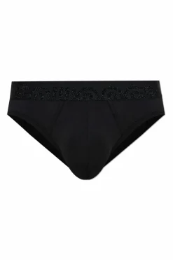 Dsquared2 CZARNY Slipy z logo