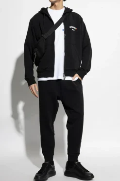 Dsquared2 CZARNY Spodnie dresowe z logo