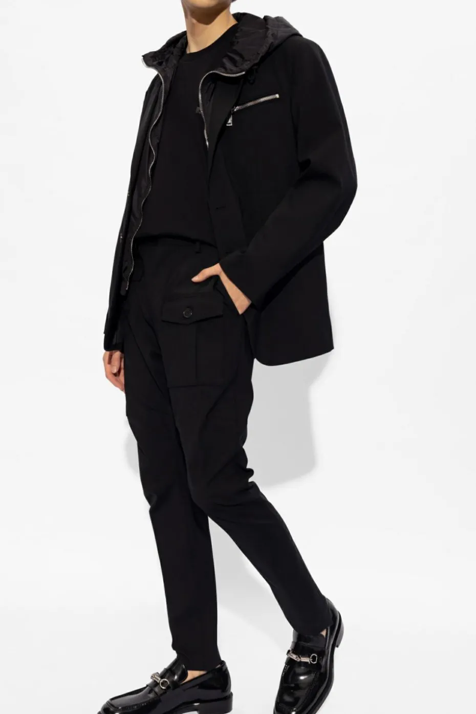 Dsquared2 CZARNY Spodnie `Sexy Cargo`