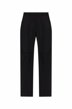 Dsquared2 CZARNY Spodnie w kant