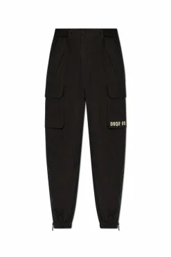 Dsquared2 CZARNY Spodnie z kieszeniami