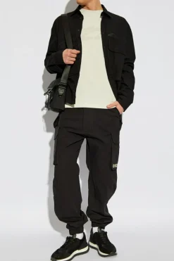 Dsquared2 CZARNY Spodnie z kieszeniami