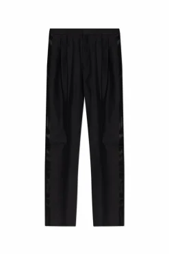Dsquared2 CZARNY Spodnie z lampasami