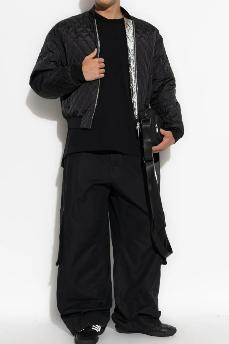 Dsquared2 CZARNY Spodnie z logo
