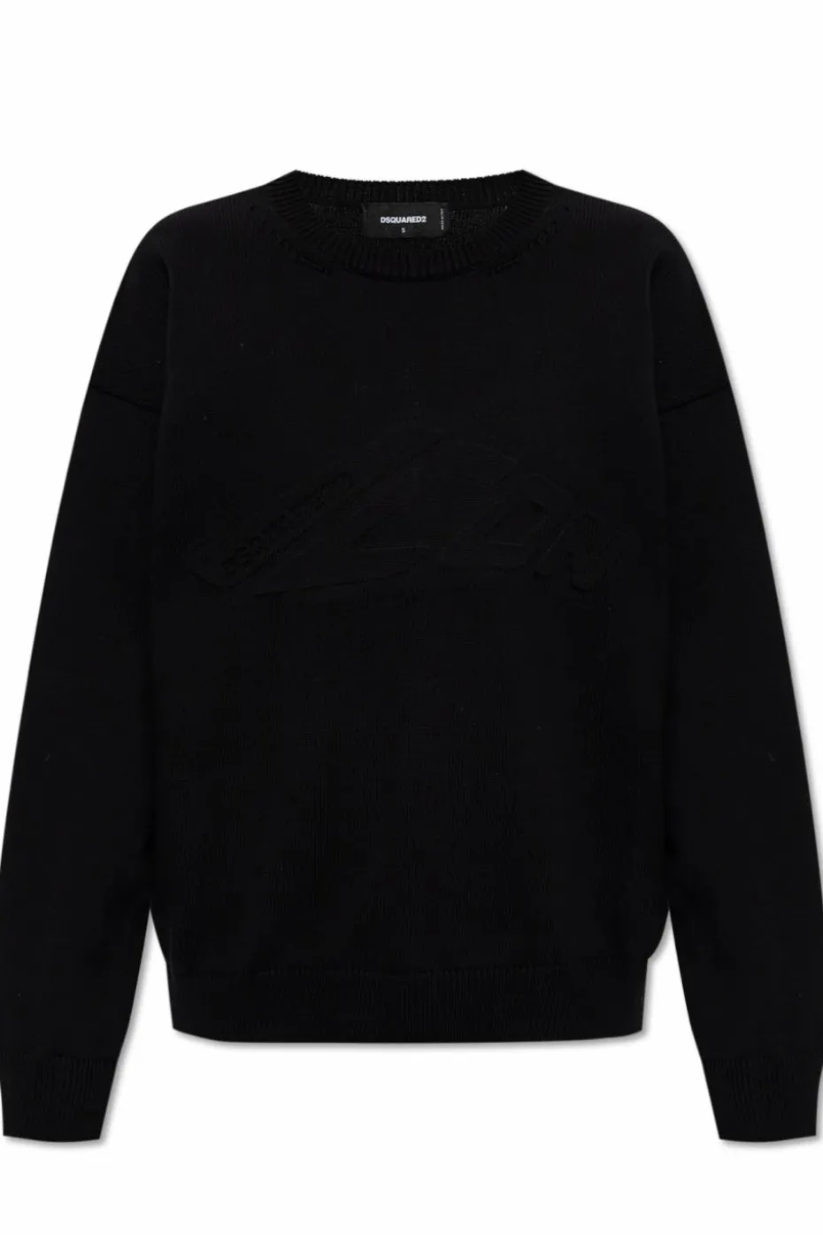 Dsquared2 CZARNY Sweter z logo