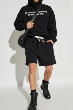 Dsquared2 CZARNY Szorty dresowe