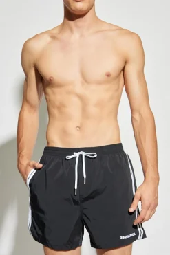 Dsquared2 CZARNY Szorty kąpielowe