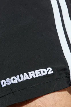 Dsquared2 CZARNY Szorty kąpielowe