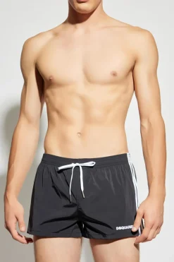 Dsquared2 CZARNY Szorty kąpielowe