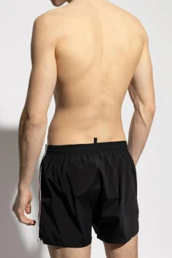 Dsquared2 CZARNY Szorty kąpielowe